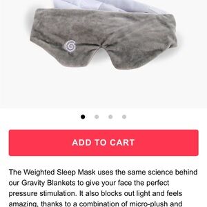 Gravity weighted sleep mask NEW